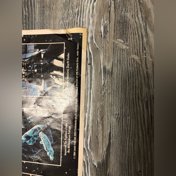 Star Wars 1984 promotional poster featuring the Falcon center - Picture 5 of 8